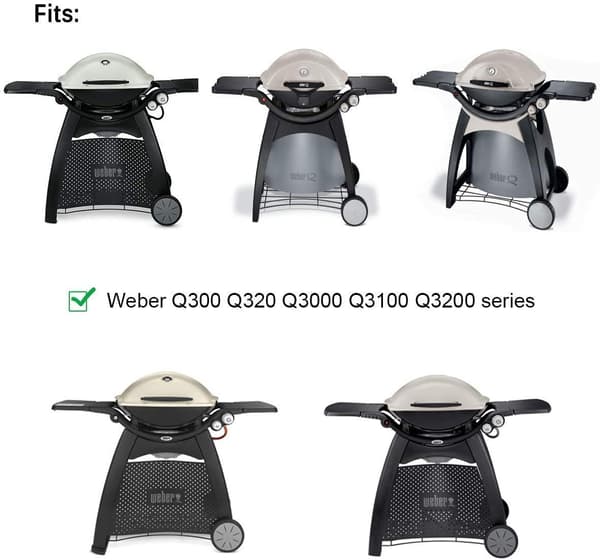 65032 Brænderrør til Weber Q300, Q320, Q3000, Q3200 Gasgrill Rustfrit Stål Brænderrør Erstatningssæt