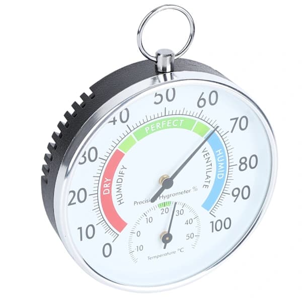 Indoor Thermometer Hygrometer Wall Mounted Temperature Humidity Meter for Home Warehouse Office