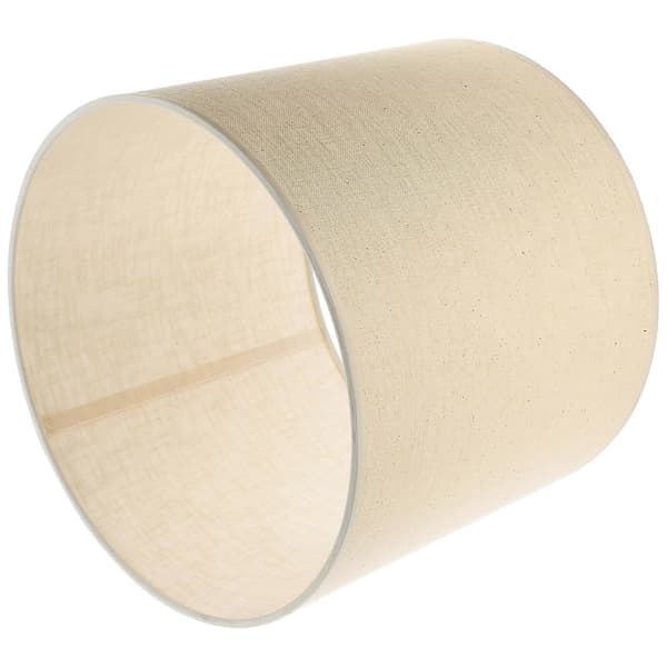 Fabric Lampshade Universal Fabric Lampshade Compatible with Table Lamp Decorative Effect Beige 30X25.5CM 1Set Beige Beige