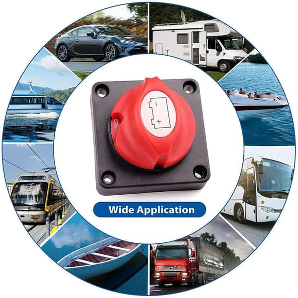 Battery Disconnect Switch Main Switch 12V 24V 48V for Waterproof Battery Isolator for RV Boat