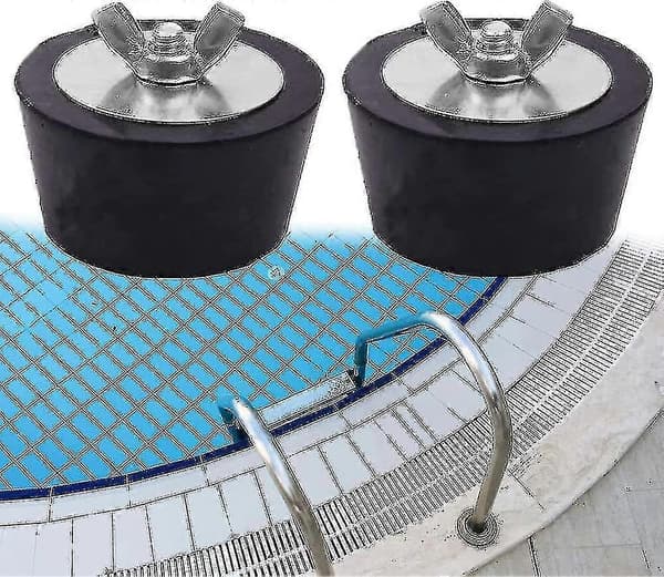 2 st Vinterpluggar för Poolinloppsmunstycken, 25mm/32mm/38mm/51mm/63mm Rostfria Vinterpluggar för Pool-25mm Typ