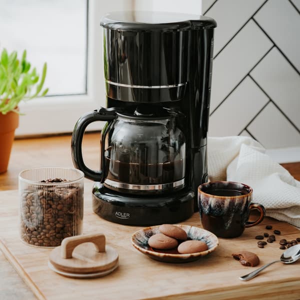 Kaffemaskine til 12 kopper / kaffemaskine / sort filterkaffemaskine