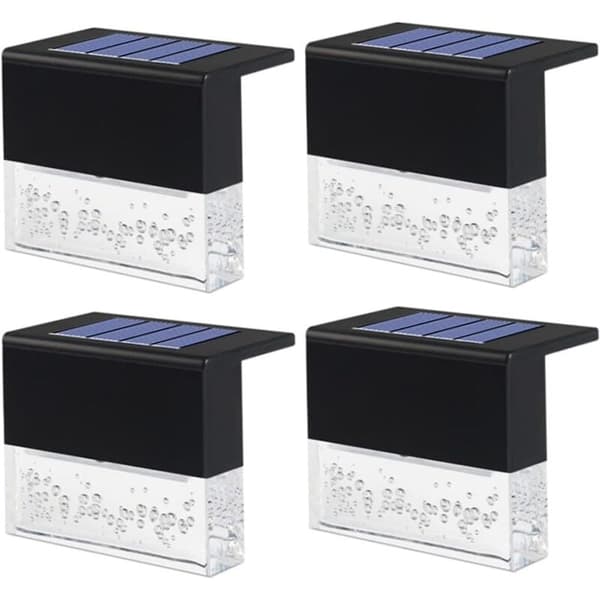 Solarlys for hage, vanntette solcellevegglamper, LED solcelledekklys, trappemarkeringslys, hagegjerdslys, LED solcellelampe