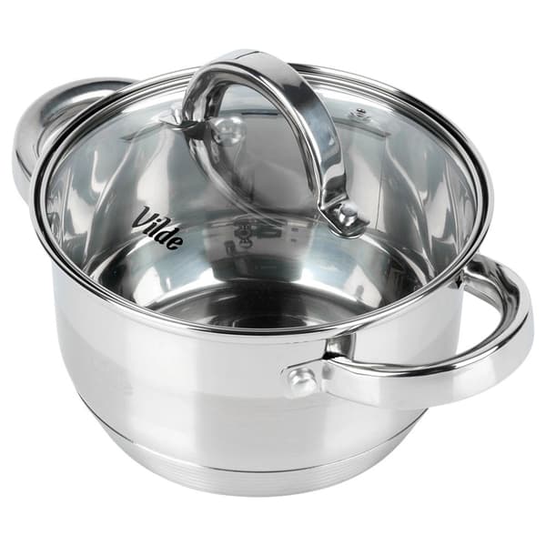 Ruostumaton teräskattila lasikannella, 1,75 l, 16 cm
