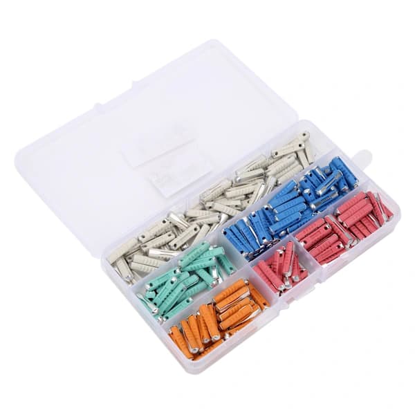 200 pcs 5A 8A 10A 16A 25A Fuse European 32V Packaged Environmentally Friendly Car Accessories