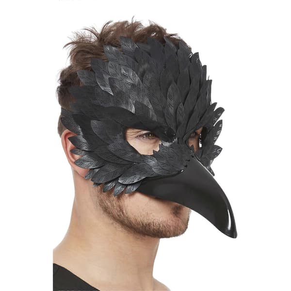 Smiffys Unisex Aikuisten Korppi Silmänaamio