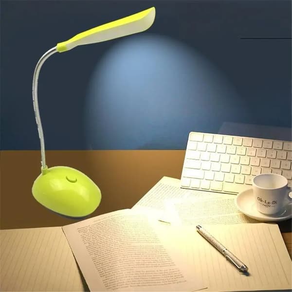 LED skrivebordslampe leselampe batteribordlampe mini øyebeskyttelse