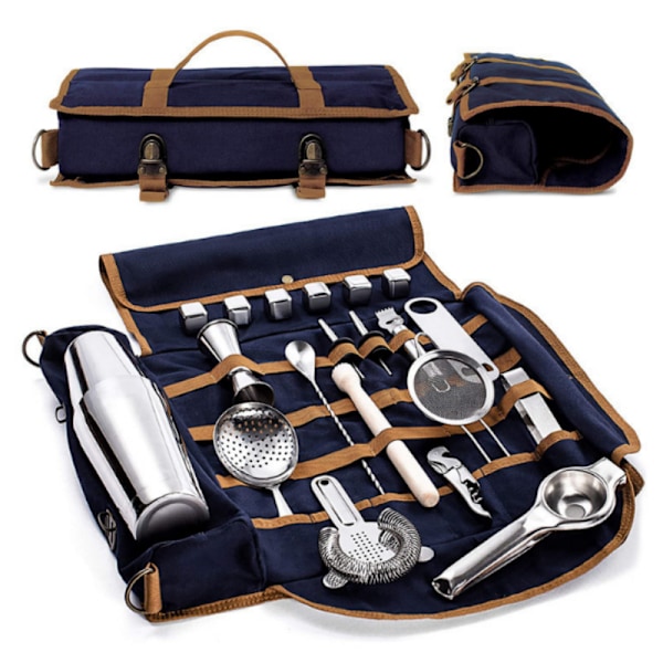 INF Bartender Bag - Perfect for Mixology on the Go Blå