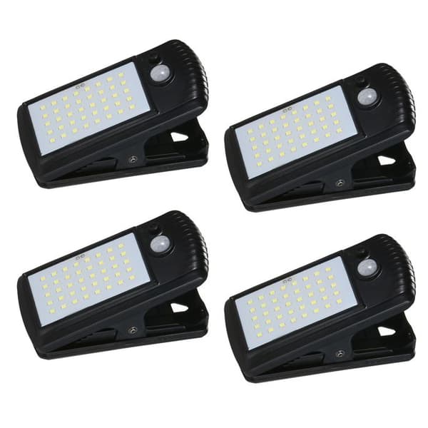 Ulisem Udendørs Solcellelamper - 40 LED - Bevægelsessensor - Klemme - IP65