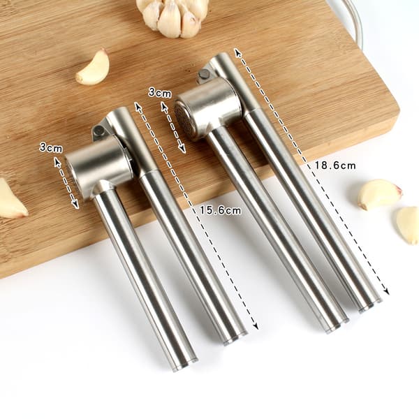 Hvitløkspresse i rustfritt stål - Hvitløks- og ingefærknuser med R