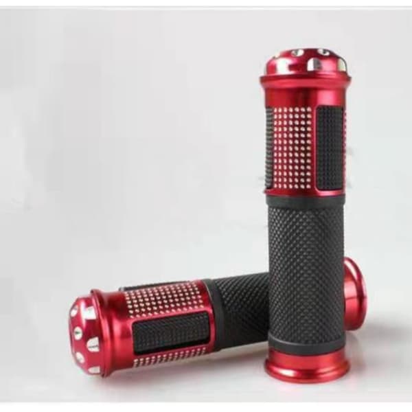 Motorcycle Handlebar Grips Non-Slip Universal Handlebar Wrap Decoration Accessories Red