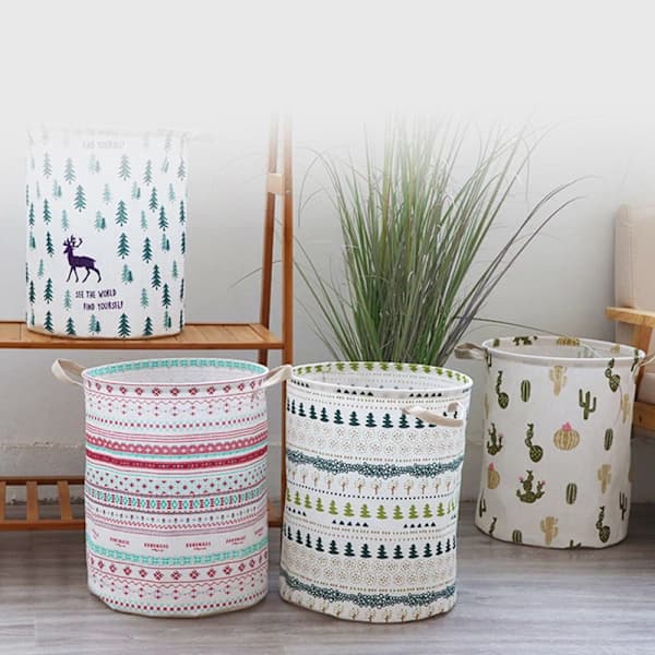 Laundry Basket Foldable Cute Organizer with Large Capacity Laundry Bag Holder for Home 5