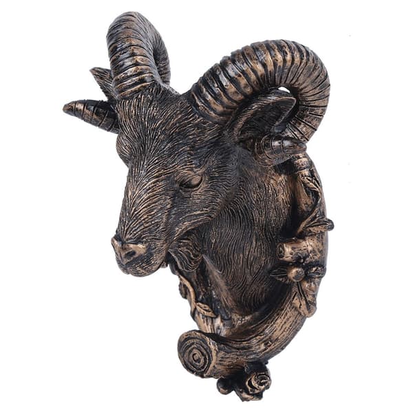 Wall-mounted hook, goat shape, coat and hat hanger, decorative for bathroom and bedroom