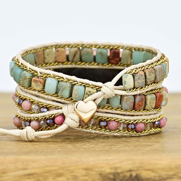 Boho Beads Watch Charm Bracelet Beaded Watch Strap Braided Watch Band Compatible for iWatch