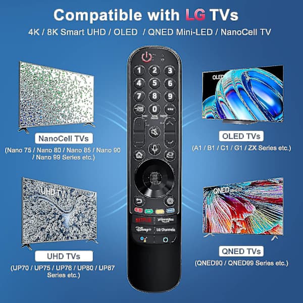 Mr21ga For 2021 LG Magic Remote With Touchscreen And Voice Function Replacement For LG UHD OLED QNED Nanocell 4K 8K Smart TV (FMY)