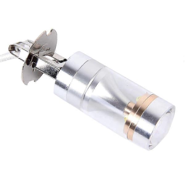 2 kpl H3 30W 350 LM 6000K valkoinen valo 6 LED auton sumuvalopolttimo, DC 12V 26s
