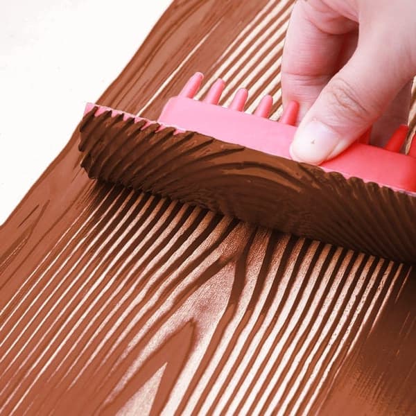 2-pack Wood Grain Tool - Artistic Wood Painting and Wood Imitation Scraper Tool