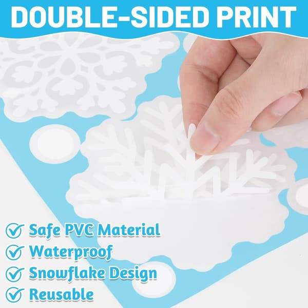 Reusable Christmas Window Decals - Christmas Window Stickers - Christmas Window Clings
