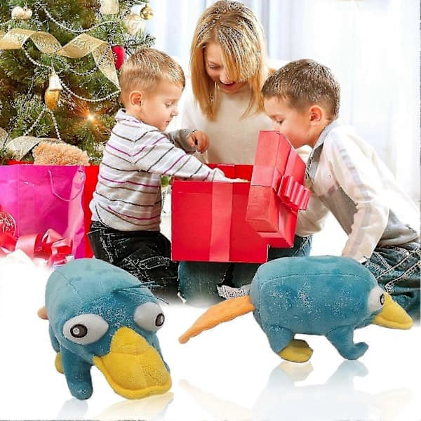 Cute Blue Platypus Plush Toy - Soft Stuffed Animal, 20cm Christmas Gift