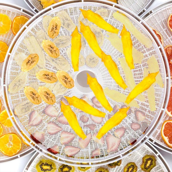 2 stk. dehydrator silikoneplade silikonemåtte til madtørrer rund non-stick lette hvide ark