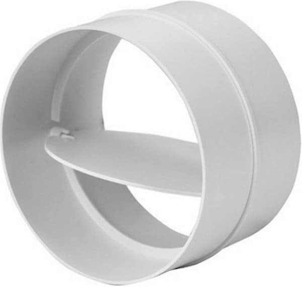 100 mm tilkobling med tilbakeslagsventil rund ventilasjonsrør 100 mm
