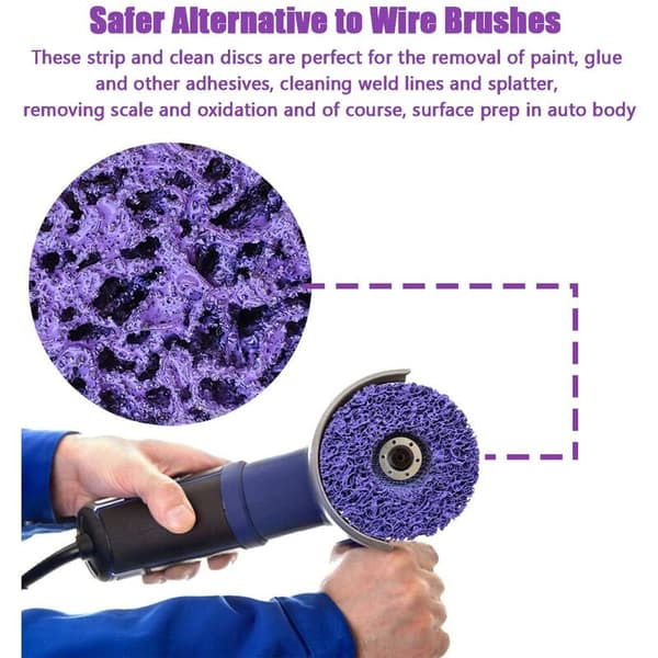 Cleaning Discs, Grinding Disc for Angle Grinder 2 pcs Stainless Steel Cleaning Disc 125mm Abrasive Cleaning Disc