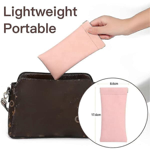 Eyeglass Case 4-pack, Glasses Case for Women Men, PU Soft Eyeglass Sunglasses Case Portable