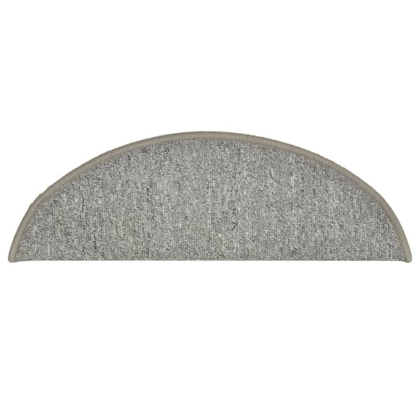 vidaXL Trappetæpper 15 stk. lysegrå 56x17x3 cm grå gray