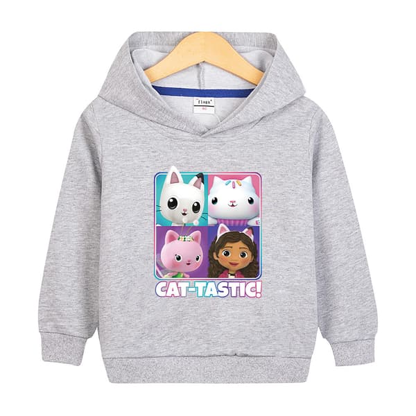 Hoodies Gabby's Dollhouse Pullover Jacka Kappa Present Grå 120cm Grå 120cm Grå 120cm Grey