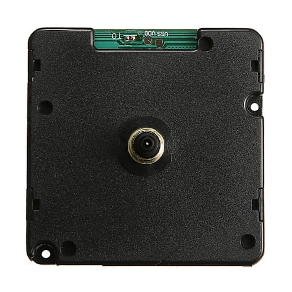 Radio Controlled Silent Quartz Wall Clock Movement Mechanism DIY Clock Set DCF Signal Mode for Repair Black