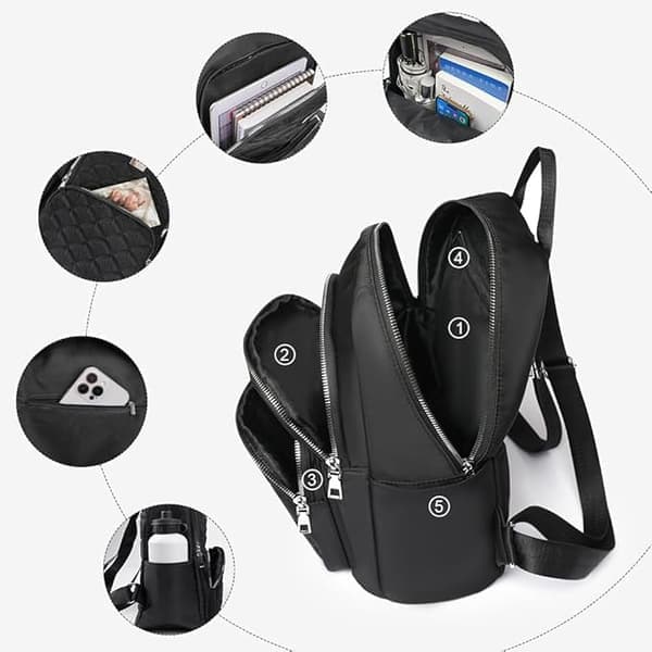 Women's Backpack, Casual Oxford Backpack, Everyday Backpack for Shopping, School Trips, Work