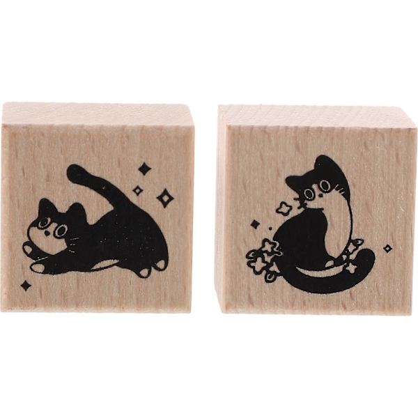 2 stk. trestempler for Journal DIY Kortlaging Scrapbook Stempler Gummistempler