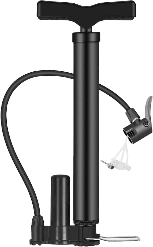 Portable Mini Bike Pump for Tires, Lightweight Presta Schrader Universal Bicycle Pump