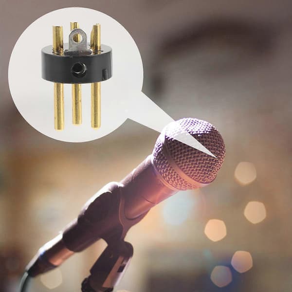 XLR-stik lydkonverteringshoved til mikrofon 10 stk. 3-bens stikadapter [DB]