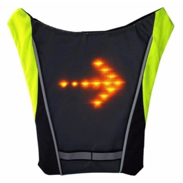 48 LED Flashing Vest - Adjustable Straps - Wireless Remote Control for Cyclists, Motorcyclists, Joggers, Walkers, School Bags