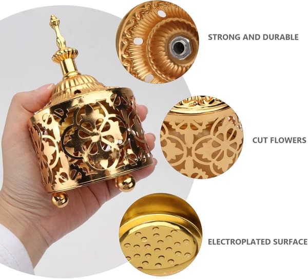 Arabisk Røgelsesbrænder, Metal Vintage Aromaterapi Lampeholder