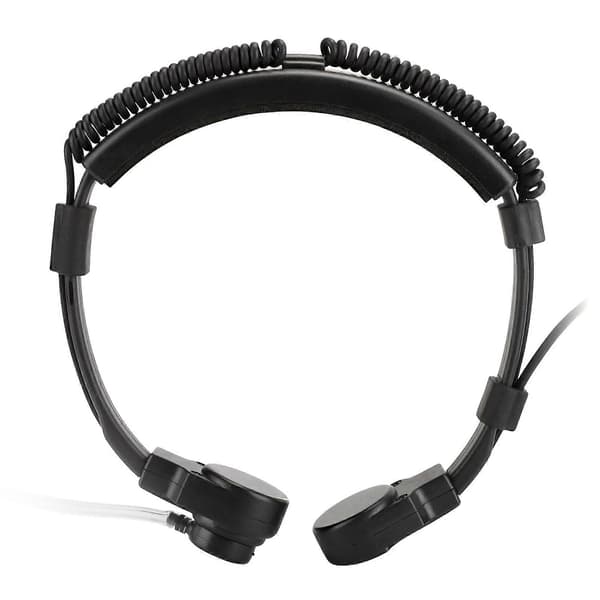 3.5mm Throat Mic Headset PTT Adjustable Covert Air Tube for Smartphone