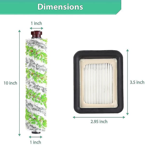 2460 Multioverflade Børsteruller & 1866 Filtre Til Bissell Crosswave