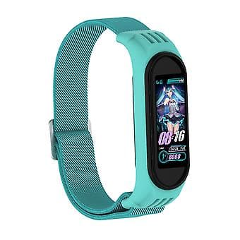 Twill 8-formad spänne armband för Xiaomi Mi Band 3 / 4 / 5 (Havsgrön)