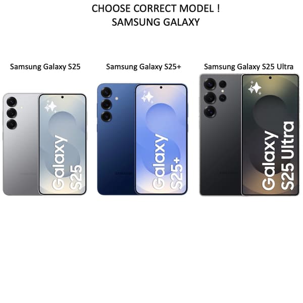 Samsung Galaxy S25 Case with Card Holder & Stand [JUN] BLACK SVART