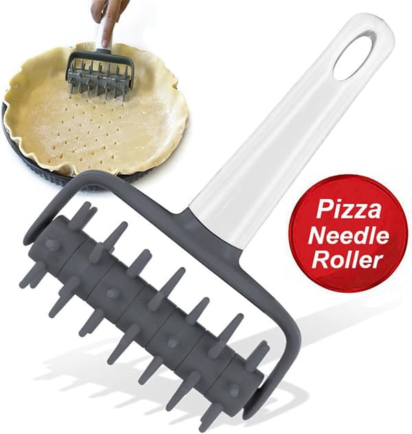 Pizzataikinapiikkirulla, leipäpiikkirulla pizzakakkulevyyn, keittiövälineet, tarvikkeet
