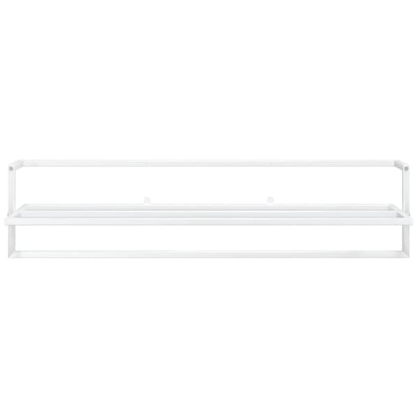 vidaXL Pyyheteline valkoinen 95x25x22 cm rauta Vit 2190