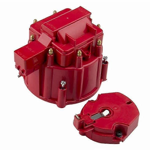 Red Male HEI Distributor Cap, Coil And Rotor Kit Replacement For BBC 305 350 454