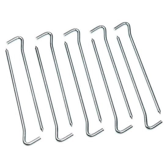 Teltplugger - Lengde 18 cm - Galvanisert stål - Diameter 6 mm - 10-pakning