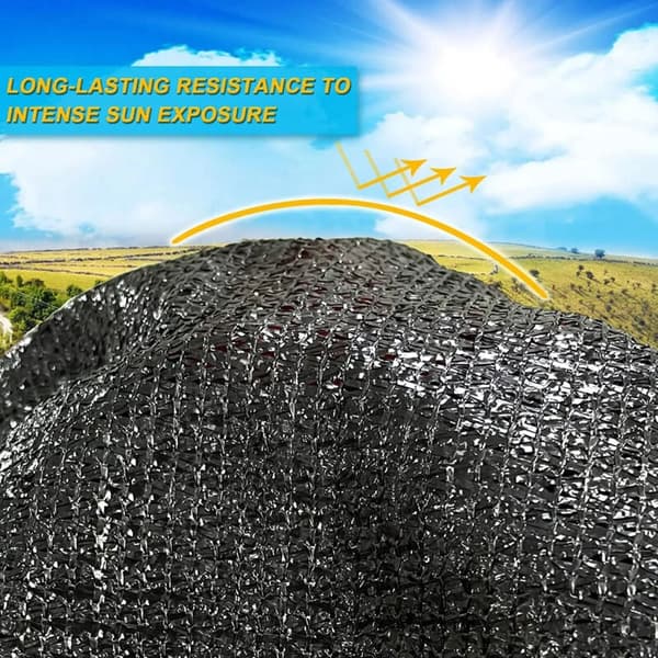 HDPE Skyggenet 3x4m, UV-beskyttelse, 85-90% Skygge til Have, Drivhus, Pooloverdækning