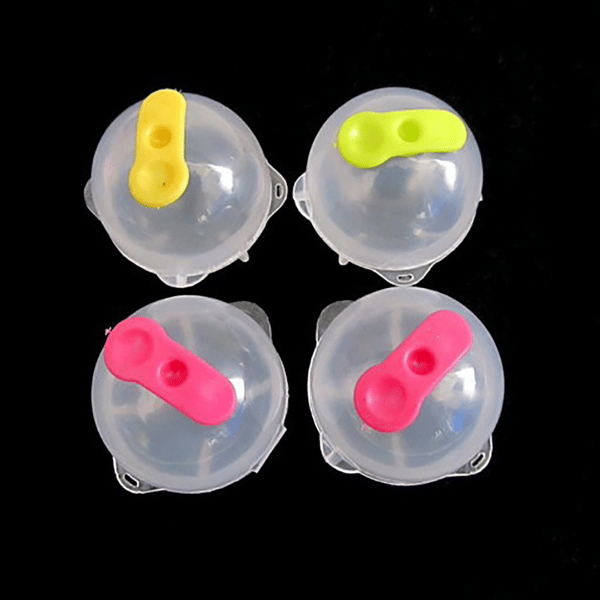 4-pakning isbiter, kuler, isterninger 5,5 cm Genomskinlig transparent