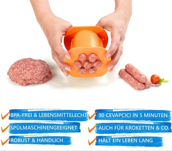 Kökspryl Kjøttpresse Pølse Hot Dog Stick Maker