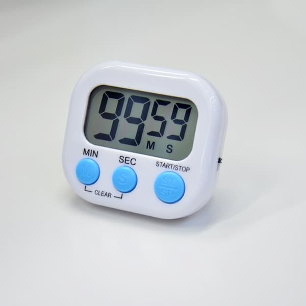 Magnetisk kjøkkentimer - Digital visuell timer - Lyssterk skjerm - Nedtelling og stoppeklokke - Multifunksjonstimer