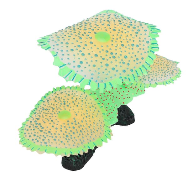 Green Artificial Silicone Coral Plants for Aquarium Decoration