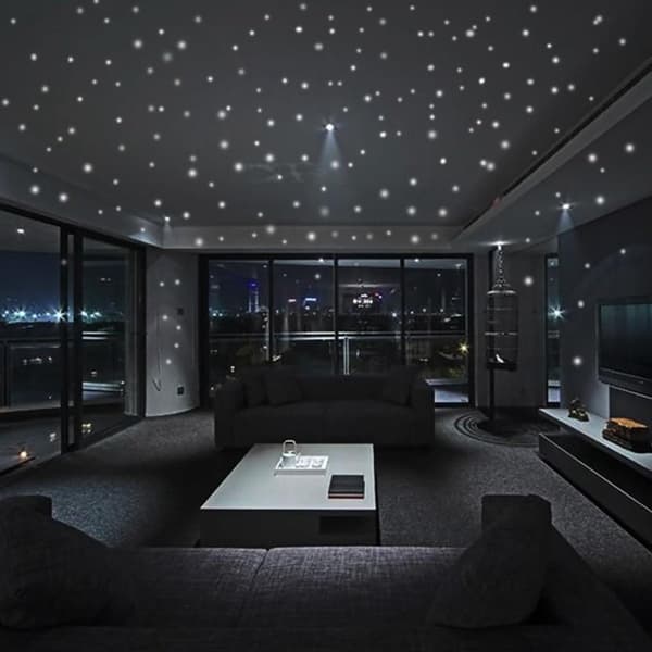 Glow-in-the-dark wall stickers / Children's room / Ceiling and wall decoration / Starry sky / Dots